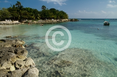 mexican riviera in South of mexico, akumal beach