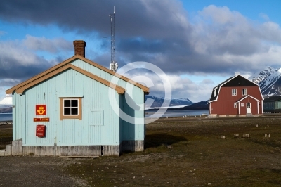 ny alesung in the svalbard island near north pole