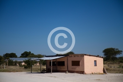 typical village in botswana, africa