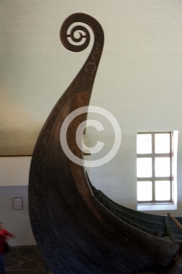 viking boats in the oslo museum